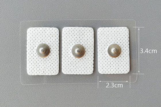 almofadas do elétrodo do poliuretano 3.9mm 2.3cm*3.4cm ECG